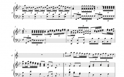 Klarinettenkonzert E<sup>&flat;</sup>-Dur 2. Satz (Jan Antonin Kozeluh)<h5>Noten und Playbacks</h5>