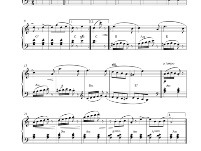 Arabesque Opus 100 Nr. 2 (Friedrich Burgmüller)