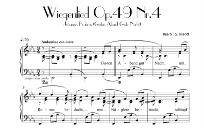 Guten Abend, Gut Nacht (Wiegenlied Op. 49 Nr. 4) Johannes Brahms