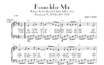 Komm lieber Mai (Sehnsucht nach dem Frühlinge) W. A. Mozart & C. A. Overbeck