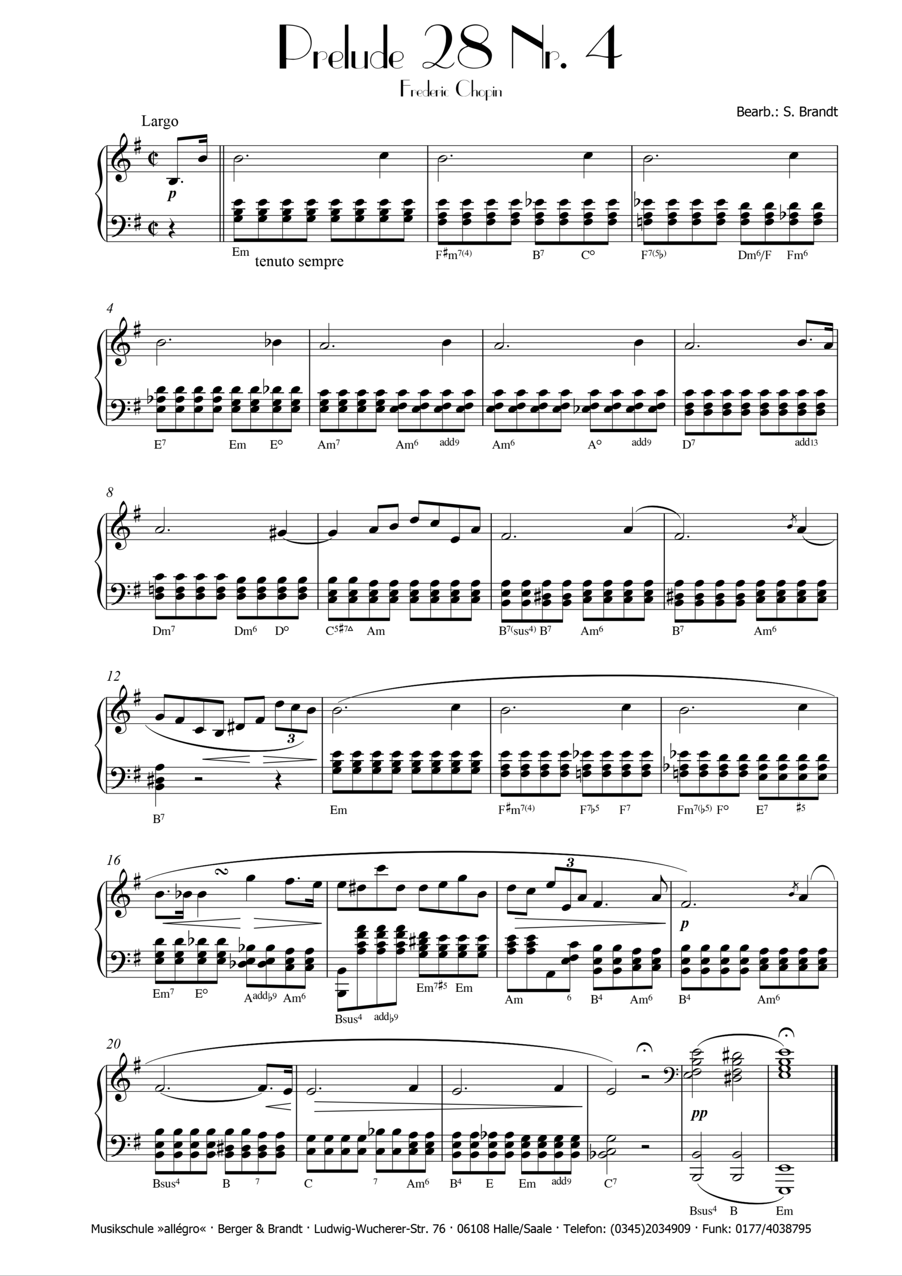 PreludeOp28Nr4FredericChopin PreludeOp28Nr4FredericChopin